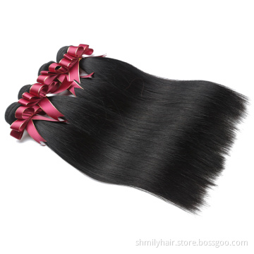 11a Grade Hair Weave Bundles Double Drawn Cuticle Aligned Weave Malaysian Remy Virgin Hair Extension With Boxes Weave Packaging